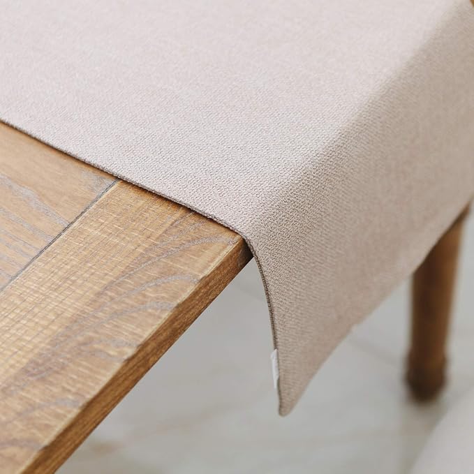 Soft Caddice Faux Linen 2 Side Table Runner, eco-Friendly Fabric Handcrafted - Image 2