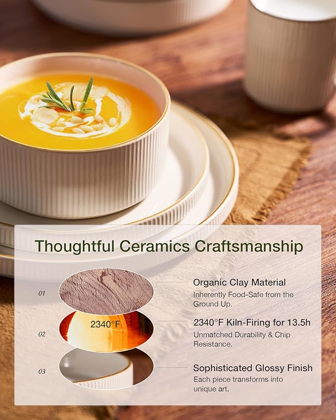 Famiware Star Stoneware Dinnerware Sets - Image 5