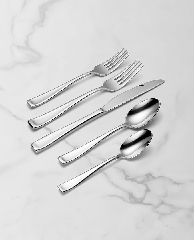 Oneida Moda 5-Piece 18/10 Silverware Set - Image 7