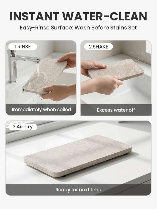 Fluxynara Felt Coasters for Drinks, Mixed Sizes, Oatmeal & Taupe | 8 x 4 and 4 - Image 7