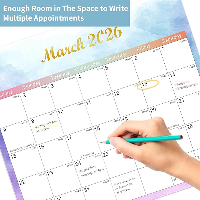 2025-2027 Magnetic Fridge Calendar 21 Monthly Magnetic Calendar for Refrigerator Planner Runs from October 2025 Until June 2027 Easy Organizing Markers Tearable (Colorful)