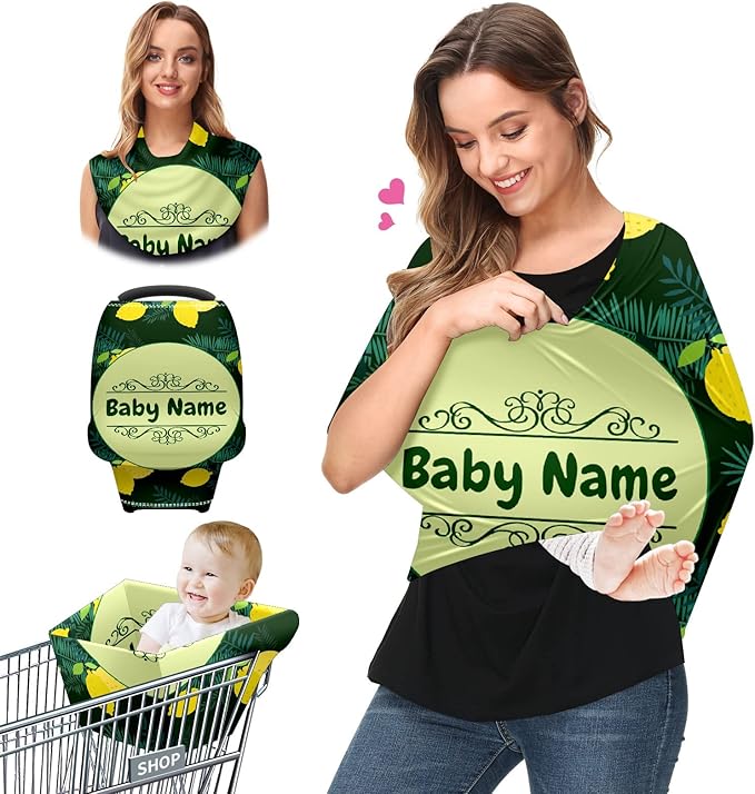 Baby Car Seat Stroller Cover Nursing Cover New Mom Breastfeeding Scarf Soft Stretchy Infant Carrier Cover Car Canopy Coverage