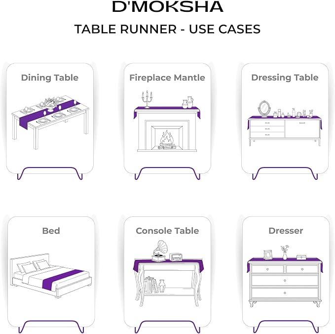 Classic Linen™ by D'Moksha Rust Table Runner 120 Inches Long, 100% Pure Linen - Image 5