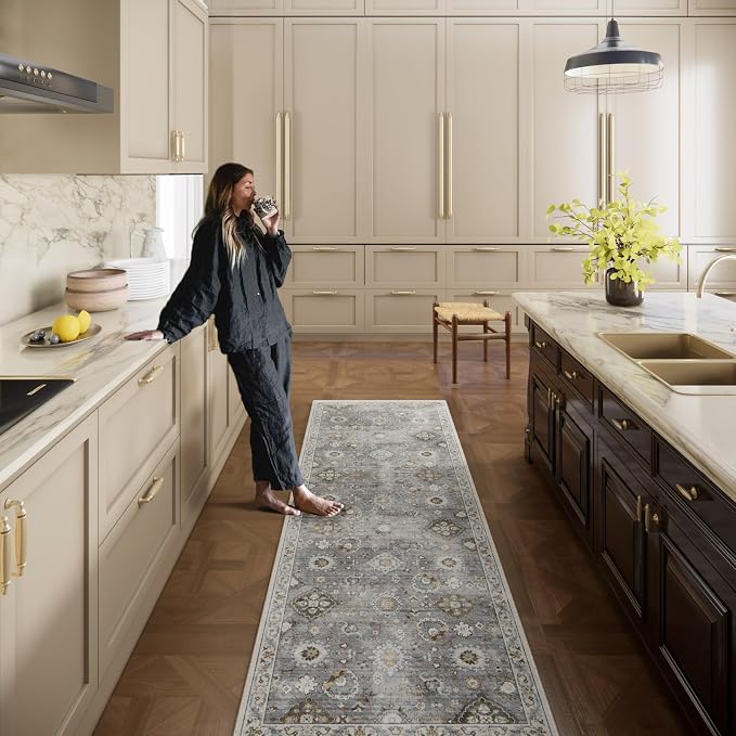 Washable Runners for Hallways Kitchen Rugs: 2'x6' Runner Rug Stain Resistant - Image 7