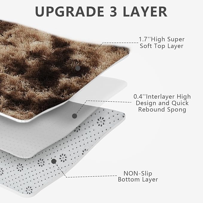 10x14 Large Area Rugs for Living Room Bedroom, Big Shag Rug for Bedroom Dorm - Image 3