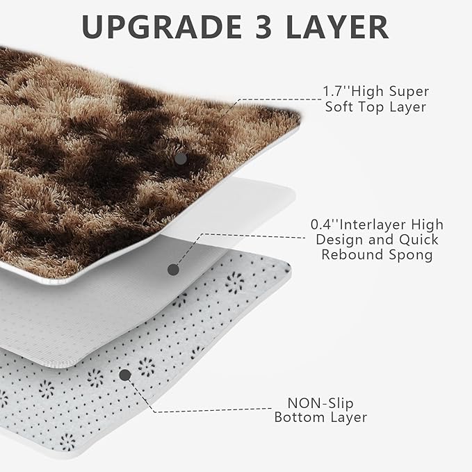 9X12 Large Area Rugs for Living Room Bedroom, Big Shag Rug for Bedroom Dorm - Image 3