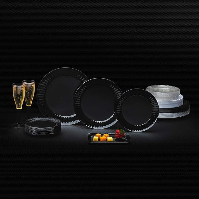 Party Essentials Deluxe Quality Hard Plastic Dinnerware Party Plates - Image 6