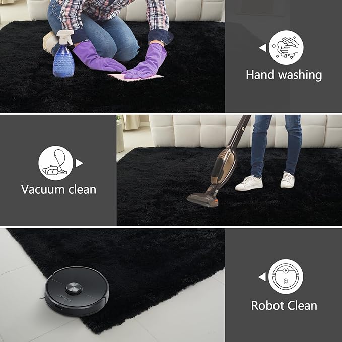 Shag Area Rugs for Bedroom Living Room, 2x6 Ultra Soft Fluffy Runner Area Rugs - Image 5