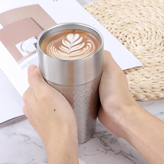 Beasea Stainless Steel Cups 19 oz, 6 Pack Large 18.6oz 550ml Stainless Steel - Image 7