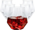 Goodluck 40 PCS 12oz Diamond Stemless Clear Plastic Wine Whiskey Glasses | by GoodLuck