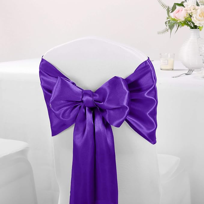 15-Pack Satin Table Runner Purple 12 x 108 inches Long, Table Runners - Image 7
