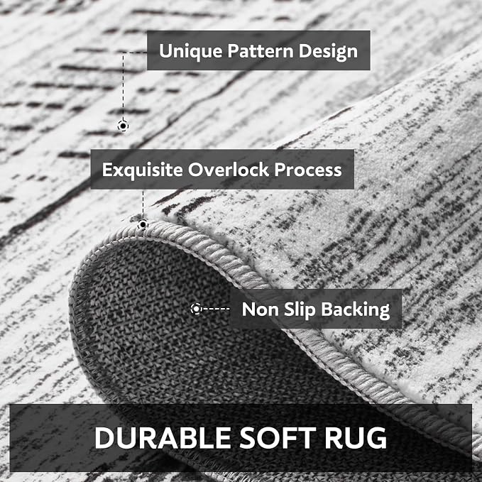 9x12 Area Rugs for Living Room Machine Washable Rug Distressed Indoor Carpet - Image 5