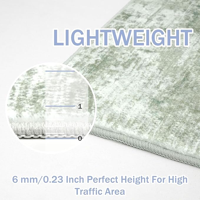 IOHOUZE Abstract Area Rug 4x6 Ft Washable Rugs - Image 4