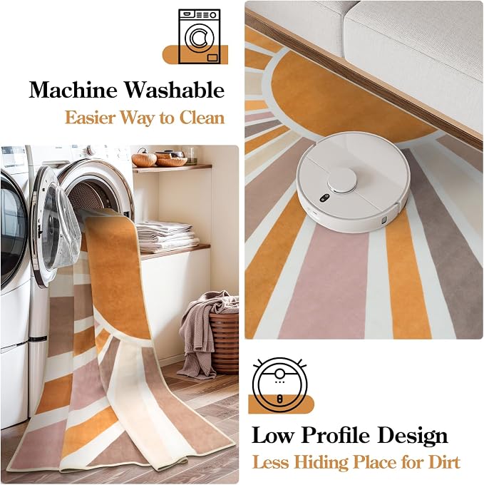 STARUIA Sun Machine Washable Area Rugs 5x7 - Image 4
