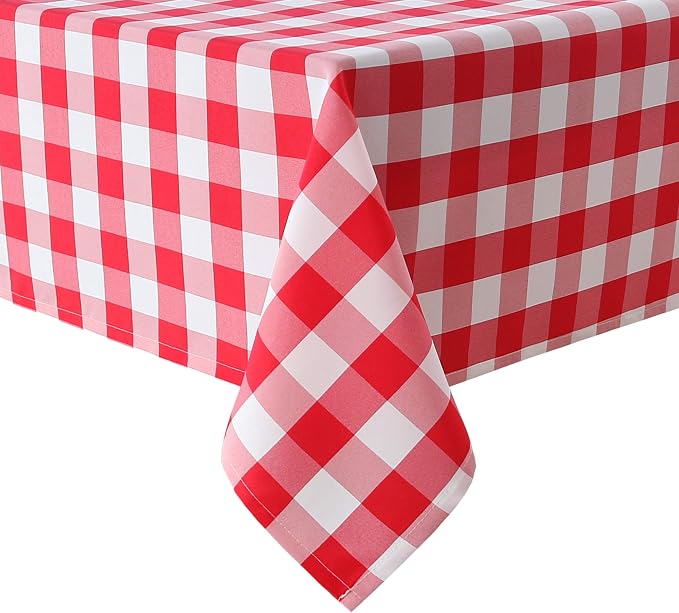 Checkered Tablecloth Square, 30 x 30 Inch by Hiasan