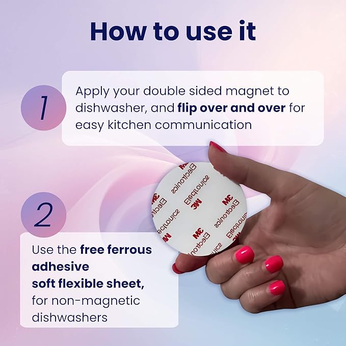 Dirty Clean Dishwasher Magnet - Essential Home Kitchen Gadget with Bold Visibility - Water Resistant & Universal Dishwasher Magnet Clean Dirty Sign for All Dish Washers