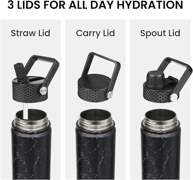 Konokyo 32 oz Insulated Stainless Steel Water Bottle - Image 4