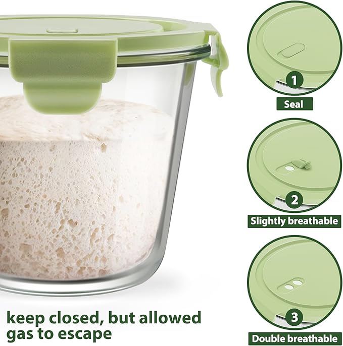 3Cup/23oz Glass Meal Prep Containers - Image 3
