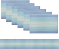 PIGCHCY Placemats Set of 6 and Table Runner, Heat Resistant Vinyl Woven by PIGCHCY