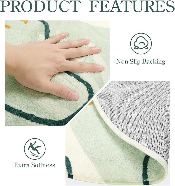 Lahome Green Machine Washable Rugs - Image 9