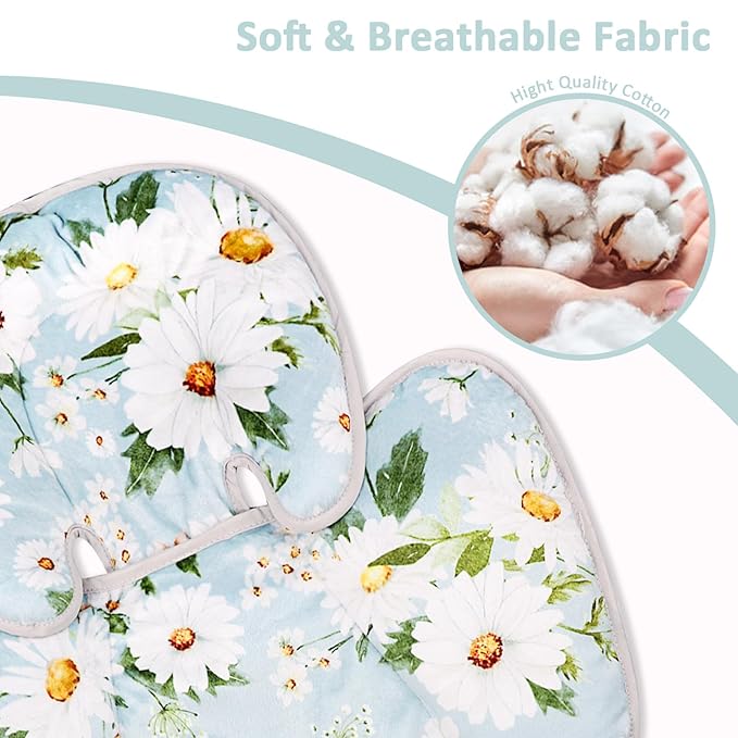 Pea Pod Baby Head Support for Newborn, 2 in 1 Infant Head Body Support for Girls Extra Soft Breathable Cushion Insert