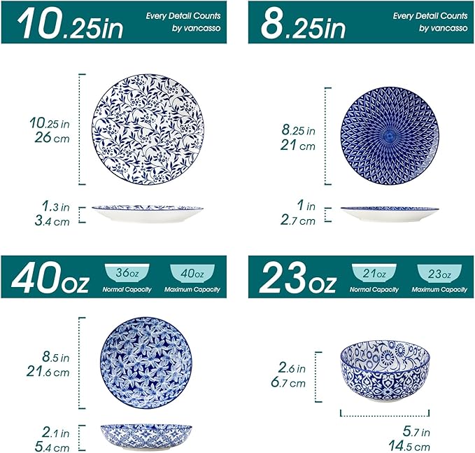 vancasso SELENE Plates and Bowls Set - Image 2