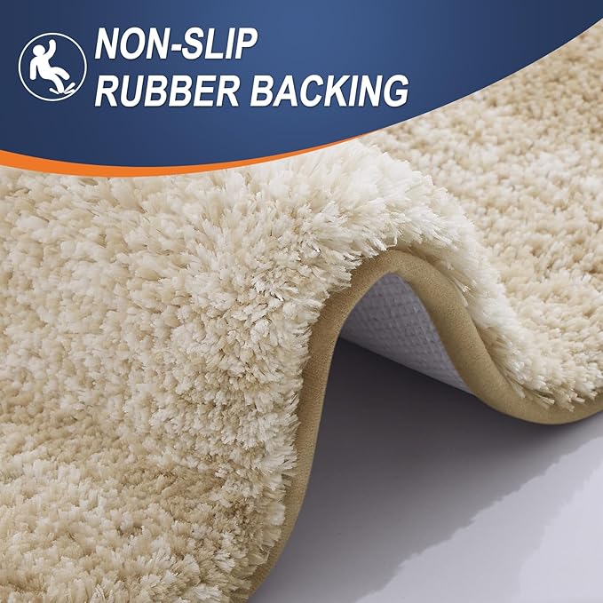 OLANLY Bathroom Runner Rugs Mat 59x24, Extra Soft Absorbent Microfiber Bath Rugs - Image 4