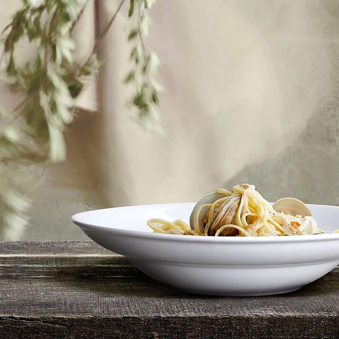 Large Pasta Bowls, 50 Ounces Big Salad Bowls, 10.7 inch White Soup Bowls - Image 3
