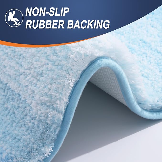 OLANLY Large Bathroom Rugs Mat 45x27, Extra Soft Absorbent Microfiber Bath Rugs - Image 5