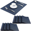 PIGCHCY Placemats Set of 8 Washable Durable Place Mats Vinyl Heat Resistant by PIGCHCY