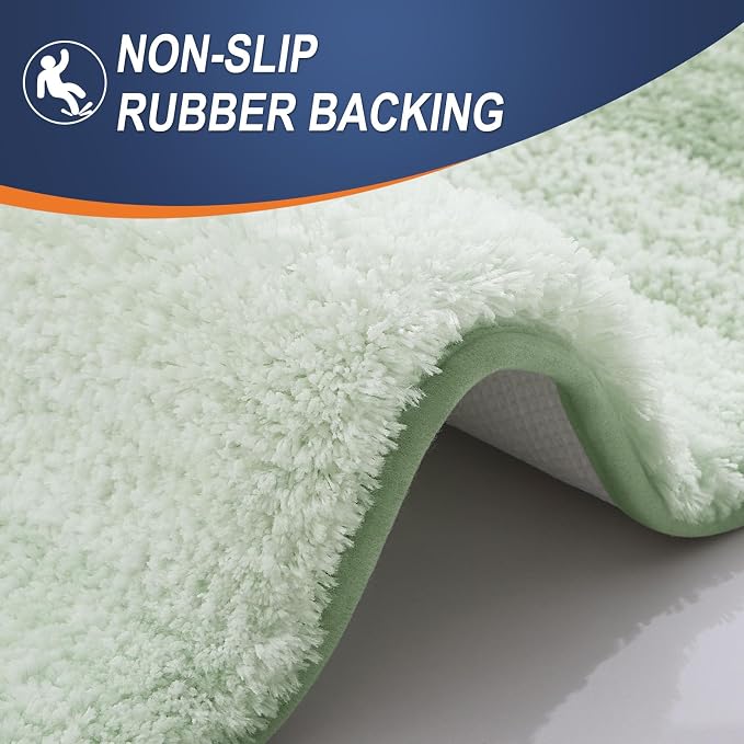 OLANLY Bathroom Runner Rugs Mat 47x20, Extra Soft Absorbent Microfiber Bath Rugs - Image 4