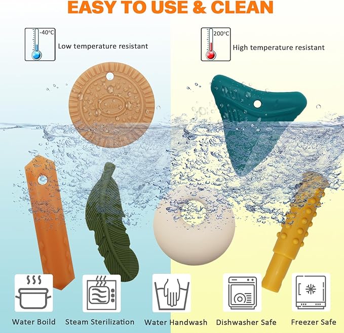 Chew Necklaces for Sensory Kids, Sensory Chewy Toys for Boys with Autism, ADHD, SPD, Chewing, Silicone Chewing Necklace Reduce Adult Anxiety Fidgeting