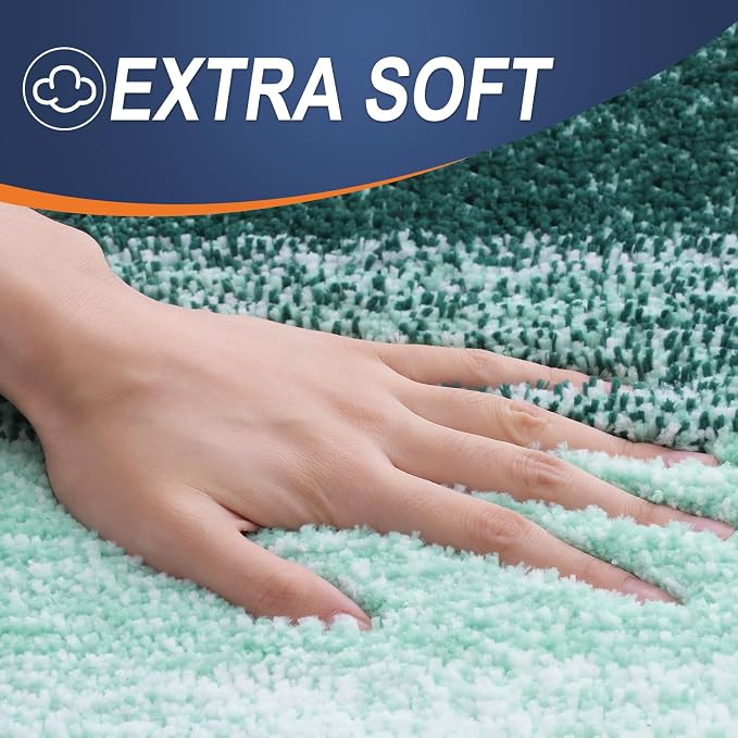 OLANLY Small Bathroom Rugs Mat 24x16, Extra Soft Absorbent Microfiber Bath Rugs - Image 3