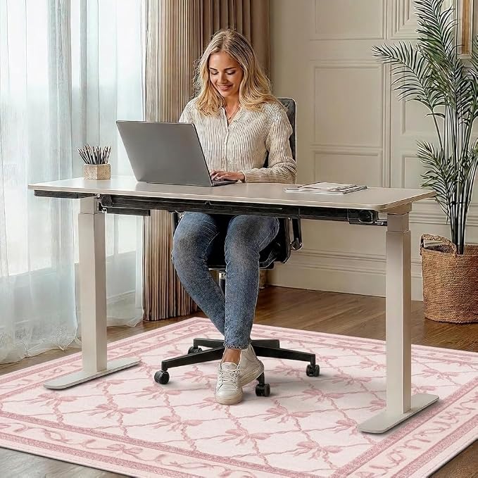 48"x72" Office Chair Mat for Hardwood Tile Floor, Under Desk Carpet Protector - Image 2