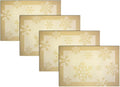 PIGCHCY Christmas Placemats Snowflake Woven Heat Resistant Placemats Washable by PIGCHCY