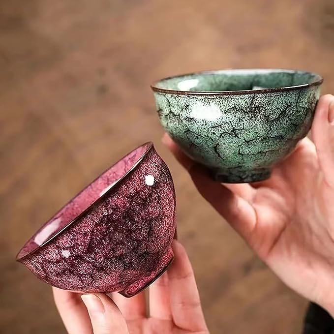 Ceramic Chinese Kung Fu Tea Set, Japanese Style Tea Cup, Yerba Mate Tea Set - Image 5