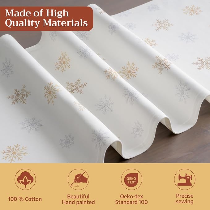 Maison d' Hermine Table Runner 100% Cotton 14.50" x 48" | Table Runners 48 - Image 3