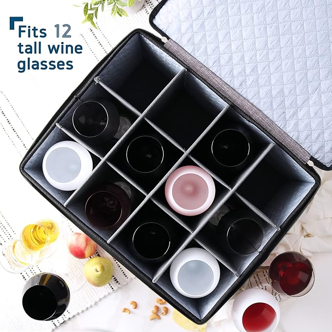 Hearth & Harbor Wine Glass Storage Box - Image 3