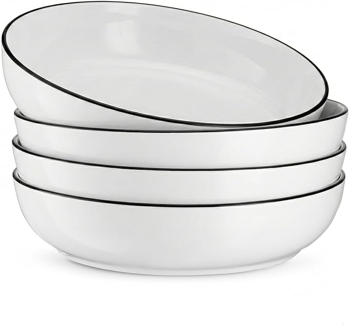 KooK Pasta Bowl, For Soups and Salads, Serving Bowls, Large Capacity, Microwave by Kook