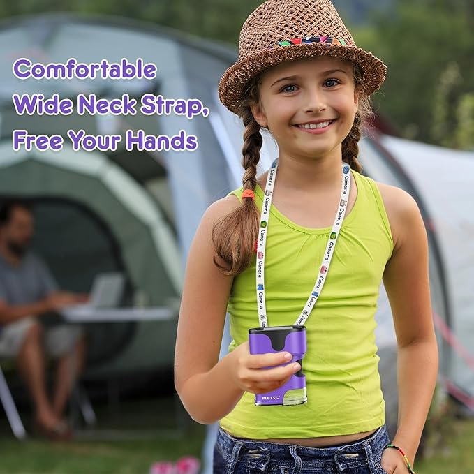 1000X Handheld Microscope for Kids 4K 2.0" Screen Rechargeable Mini Pocket Digital Microscopes w/Slides Kit Portable Edu Gift Age 4-6 8-12 Children Students (Purple)