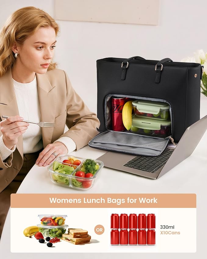 LOVEVOOK Lunch Tote Bag for Women, 3 in 1 Work Bag - Image 7