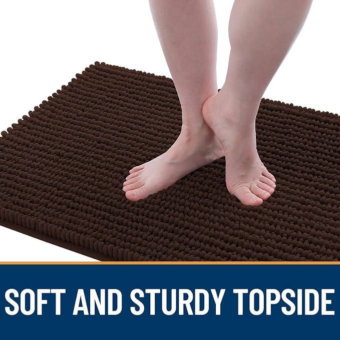 OLANLY Dog Door Mat for Muddy Paws 24x16, Ultra Absorbent Chenille Mud Doormat - Image 3