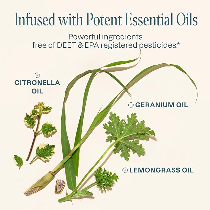 Cliganic 10 Pack Mosquito Repellent Bracelets for Adults & Kids - Natural DEET-Free Bands, Individually Wrapped