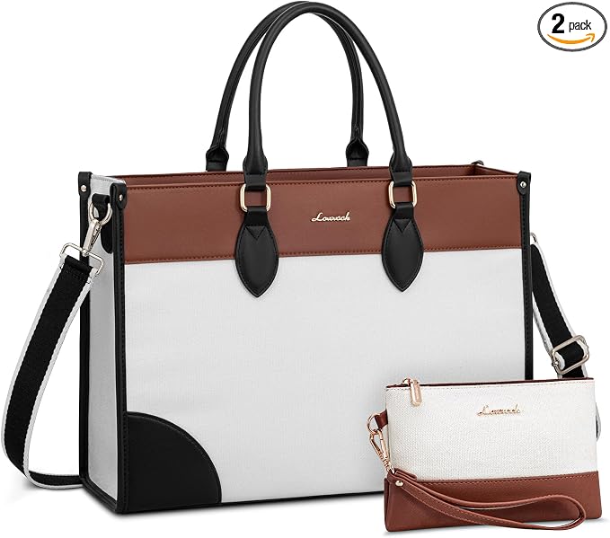 LOVEVOOK Laptop Bag for Women 15.6 lnch, Waterproof Laptops Tote Bags for Womens by LOVEVOOK