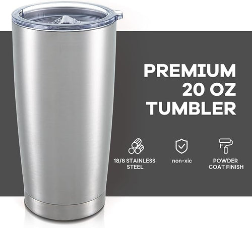 20 oz Tumbler with Lid Stainless Steel Insulated Tumblers Bulk Cups Mug | - Image 2