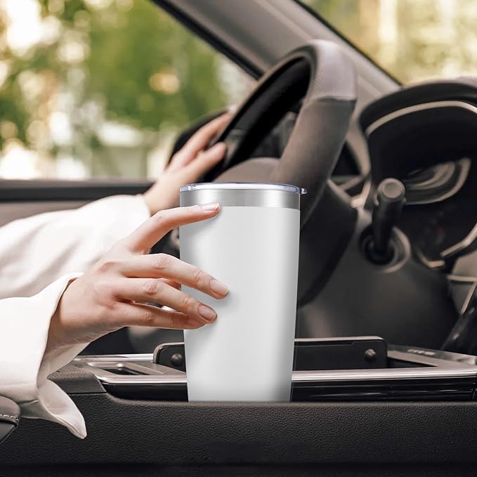 20 oz Tumbler with Lid Stainless Steel Insulated Tumblers Cups Travel Mug | - Image 5
