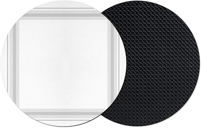 Gray Grid Lines Coasters Set of 2 Absorbent Coasters by Unknown