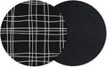 Simple Grid Coasters Set of 2, Absorbent Coasters by Unknown