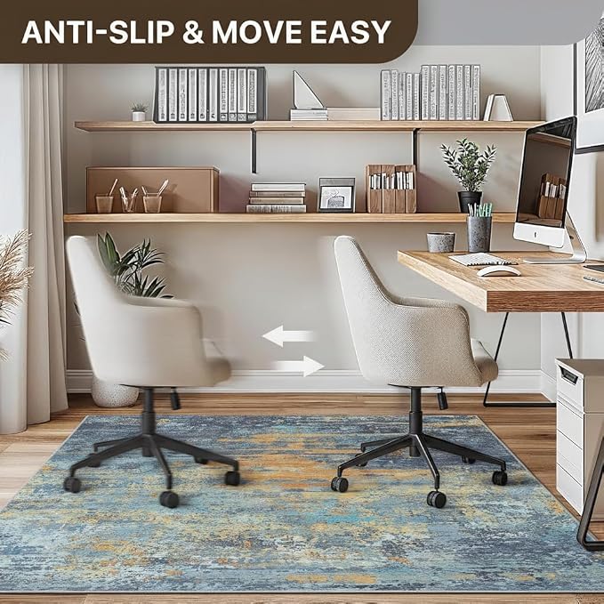 48"x72" Office Chair Mat for Hardwood Tile Floor, Under Desk Carpet Protector - Image 5
