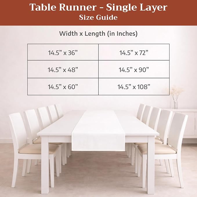 Maison d' Hermine Table Runner 100% Cotton 14.50" x 90" | Table Runners 90 - Image 7